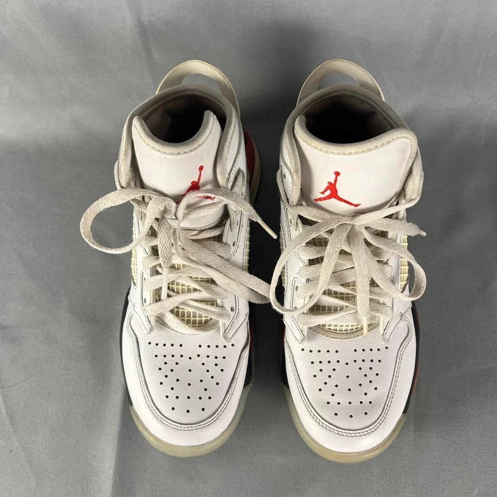 Nike Air Jordan Mid Mars 270 Sneakers Kids 6 White Fire Red Lace Up BQ6508-100